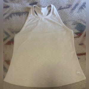 Vuori Cream Fitted Sleeveless Tank Top